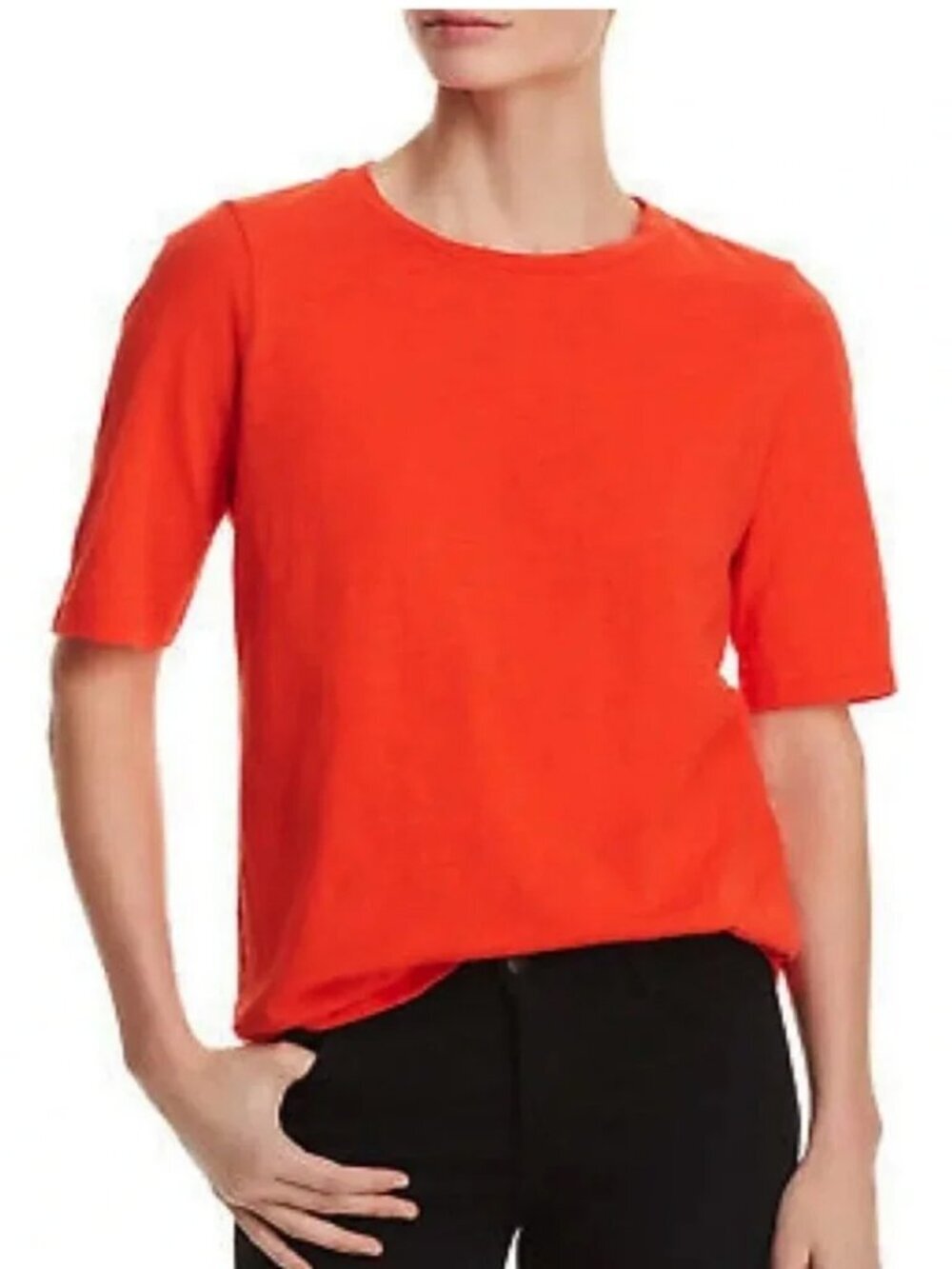 Eileen Fisher Organic Cotton Tee - Picture 2 of 11